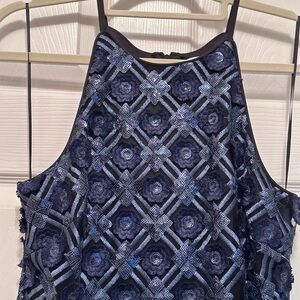 Navy Blue Sleeveless Dress